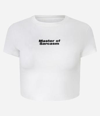 Camiseta New T-Shirt em Algodão com Lettering  Master Of Sarcasm