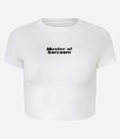 Camiseta New T-Shirt em Algodão com Lettering  Master Of Sarcasm - 1