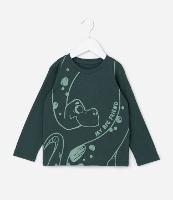 Camiseta Infantil com Estampa de Dinossauro - Tam 1 a 6 Anos - 1