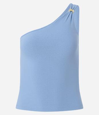 Blusa em Poliamida com Aviamento e Alça Larga