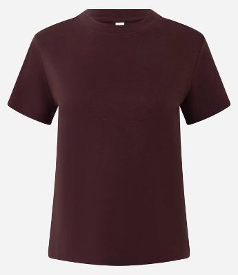 Blusa Básica em Algodão Peruano Interlock com Gola Redonda