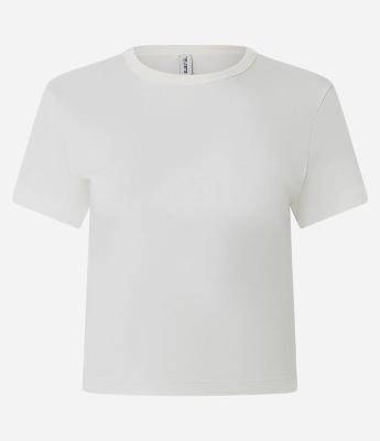 Blusa Cropped em Algodão Interlock