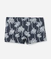 Sunga Boxer Infantil com Estampa de Coqueiros - Tam 5 a 14 Anos - 1