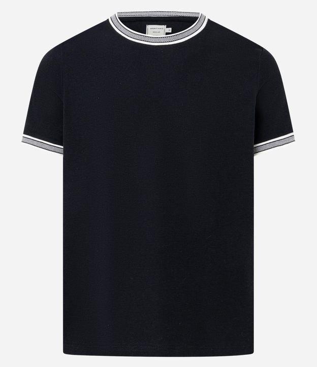 Camiseta Regular em Algodão Texturizado - 3