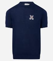 Camiseta Regular em Viscose com Estampa e Bordado Marinheiro - 1