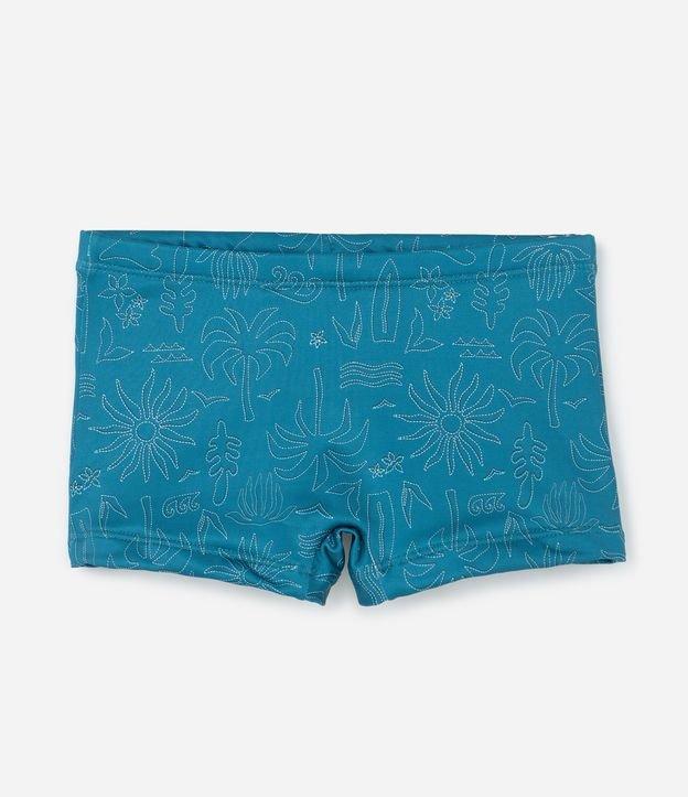 Sunga Infantil Boxer com Estampa Fundo do Mar - Tam 5 a 14 Anos - 1