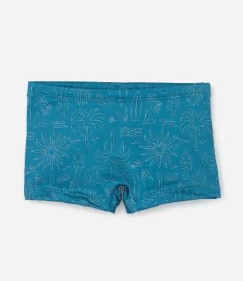 Sunga Infantil Boxer com Estampa Fundo do Mar - Tam 5 a 14 Anos