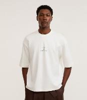 Camiseta Boxy em Cotton com Estampa Frente e Costas Art Noveau - 1