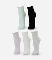 Kit 05 Meias Cano Médio em Algodão - 1