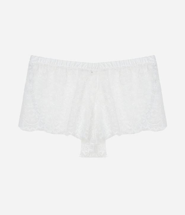 Short de Pijama em Renda Floral - 1