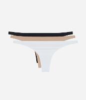 Kit 03 Calcinhas String em Microfibra Básicas - 1