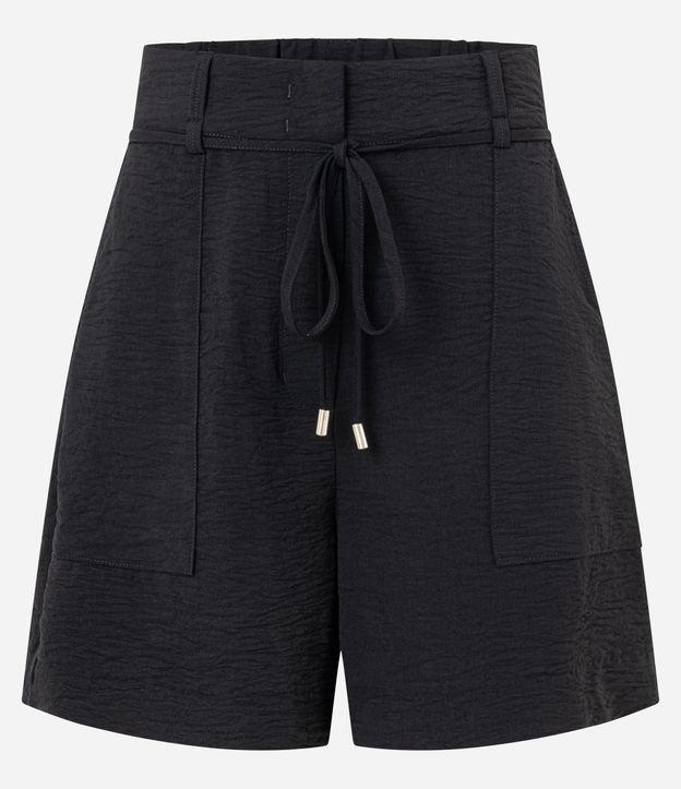 Short Reto Cintura Alta em AIrflow com Amarração - 1