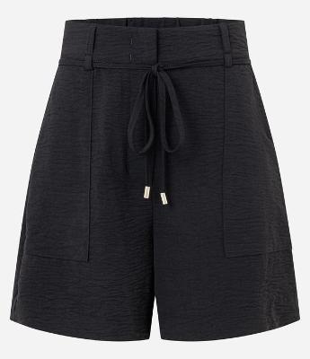 Short Reto Cintura Alta em AIrflow com Amarração