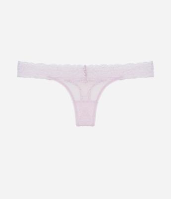 Calcinha Biquíni Fio em Renda Floral