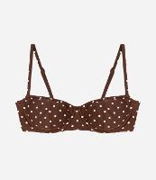 Biquíni Top Meia Taça em Microfibra com Estampa Poá - 1