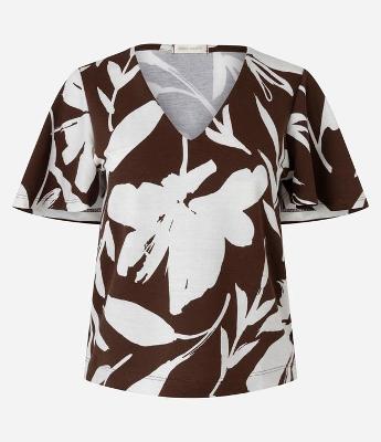 Blusa Alfaiatada em Viscose com Estampa Floral