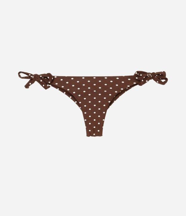 Biquíni Calcinha Empina Bumbum em Microfibra Poá - 1