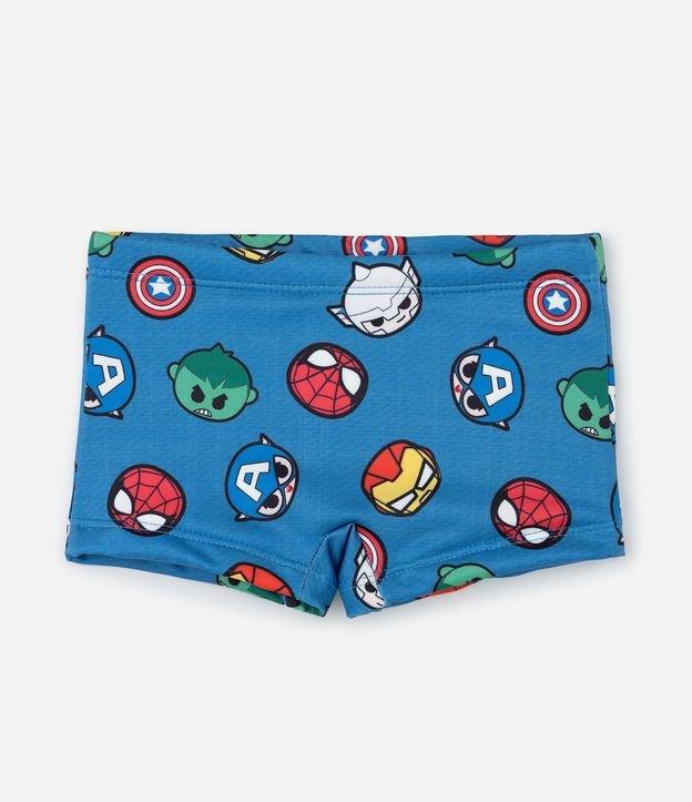 Sunga Boxer Infantil com Estampa Mini Heróis - Tam  2 a 6 Anos - 1