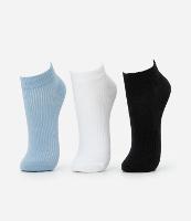 Kit 03 Meias Cano Baixo Esportivas em Algodão com Logo Get Over - 1