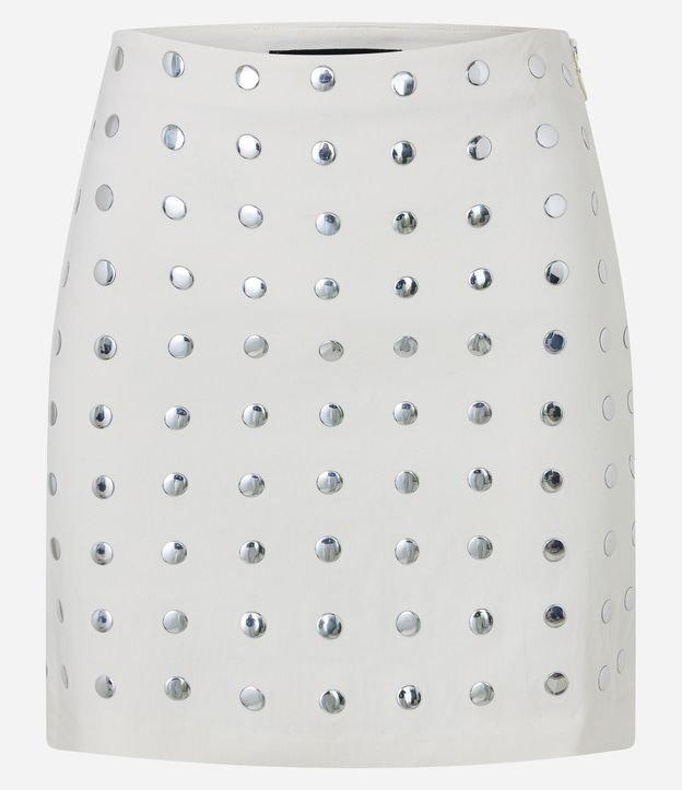 Saia Curta em Bengaline com Tachas Metalizadas - 1