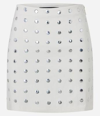 Saia Curta em Bengaline com Tachas Metalizadas