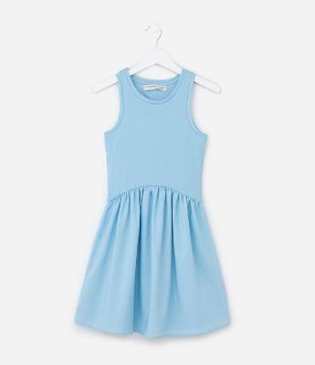 Vestido Infantil Sem Manga em Ribana - Tam 5 a 14 Anos