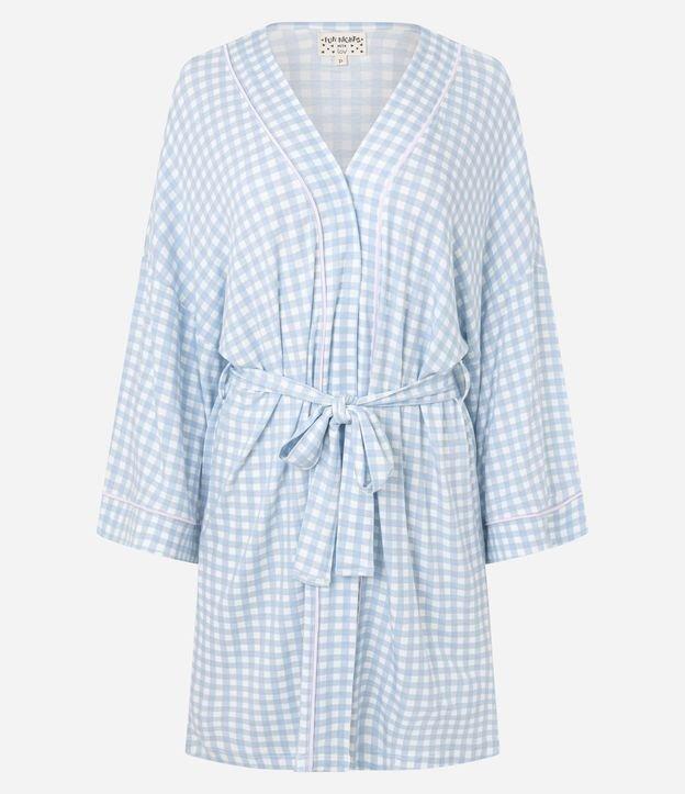 Robe em Viscose com Xadrez Vichy - 1