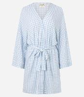 Robe em Viscose com Xadrez Vichy - 1