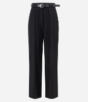 Calça Pantalona em Alfaiataria com Cinto - 1