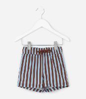 Bermuda de Banho Infantil com Estampa de Listras  - Tam 1 a 6 Anos - 1