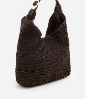 Bolsa de Praia Saco de Palha com Fivela Metalizada - 1