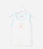 Regata Infantil em Ribana com Bordado Praiano - Tam 5 a 14 Anos - 1