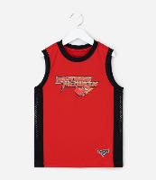 Regata Infantil de Basquete em Microfibra com Estampa Carros - Tam 3 a 8 Anos - 1