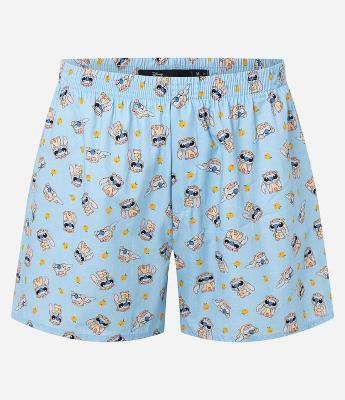 Cueca Samba Canção em Tricoline com Estampa do Stitch Capivara