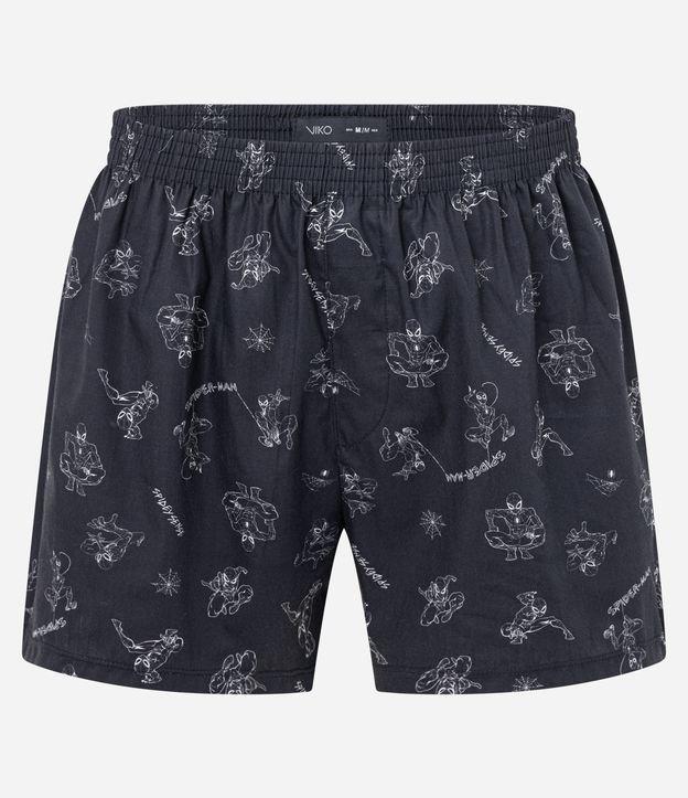 Cueca Samba Canção em Tricoline com Estampa do Spider Man - 1