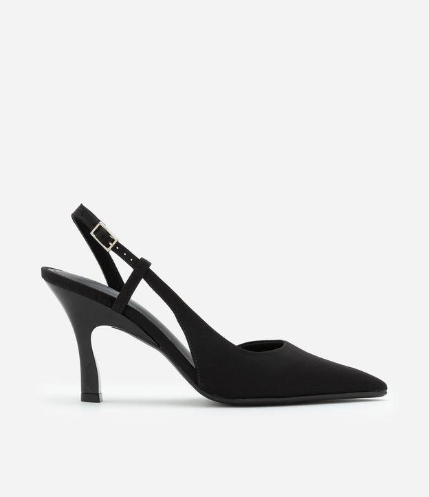 Sapato Scarpin Slingback com Abertura Lateral - 1