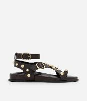 Sandália Rasteira Sport Sandal com Esferas e Fivelas Contrastantes - 1