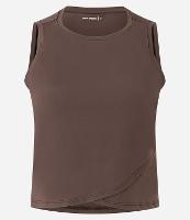 Regata Cropped Esportiva em Microfibra com Barra Transpassada - 1