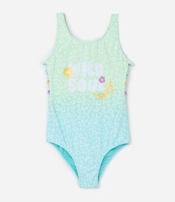 Maiô Infantil com Estampa Degradê Animal Print - Tam 5 a 14 Anos