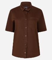 Camisa em Sarja com Bolso no Peito - 1