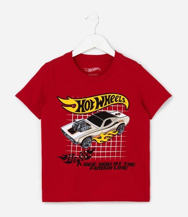 Camiseta Infantil com Estampa Hot Wheels - Tam 4 a 10 Anos - 1