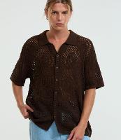 Camisa Boxy em Tricô com Textura - 1