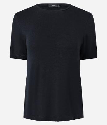 Blusa Básica em Viscose com Gola Redonda