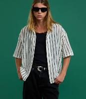 Camisa Boxy em Tricô com Estampa Listras - 1