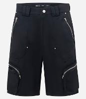 Bermuda Baggy com Bolsos Cargo e Zíper - 1