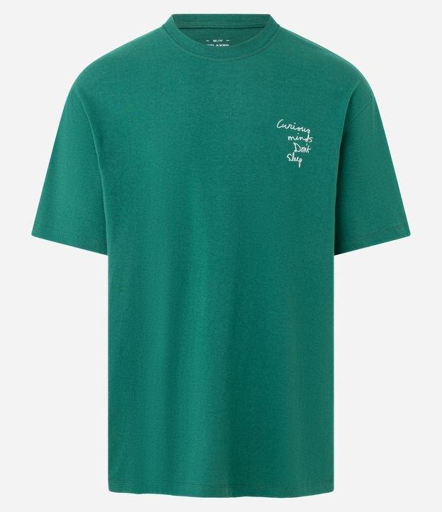 Camiseta Relaxed em Malhão com Estampa Frente e Costas Curious Minds - 1