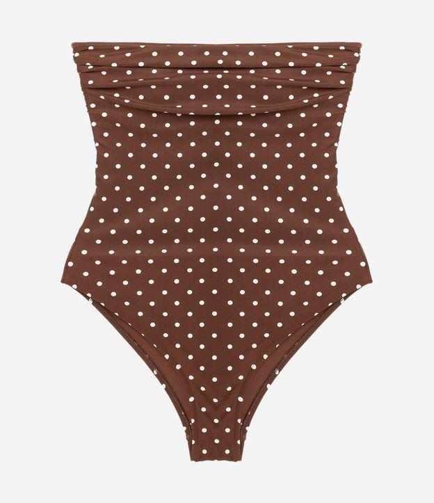 Maiô em Microfibra com Estampa Poá e Bojo Removível - 1