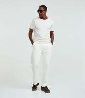 Camiseta Regular em algodão com Listras Contrastantes - 1