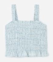 Blusa de Lastex com Estampa Xadrez Vichy Curve & Plus Size - 1