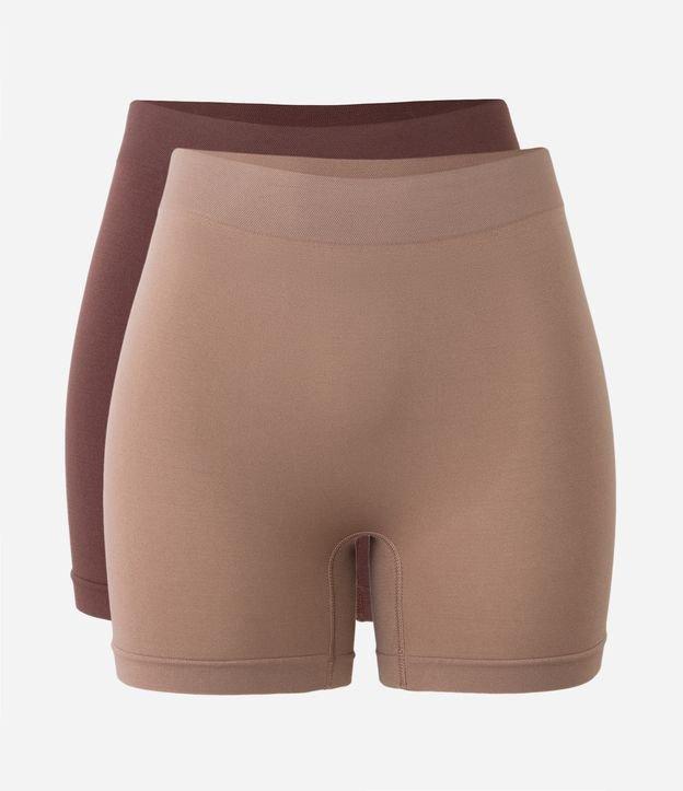 Kit 02 Calcinhas Boyshort em Poliamida Seamless - 1
